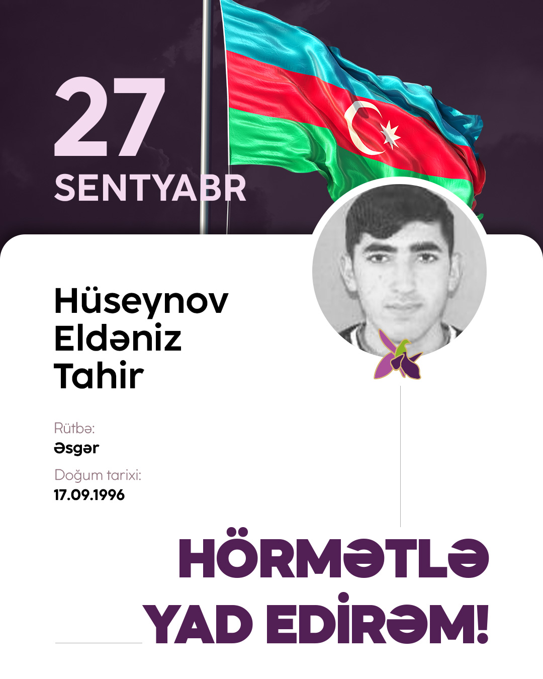 Hüseynov Eldəniz Tahir