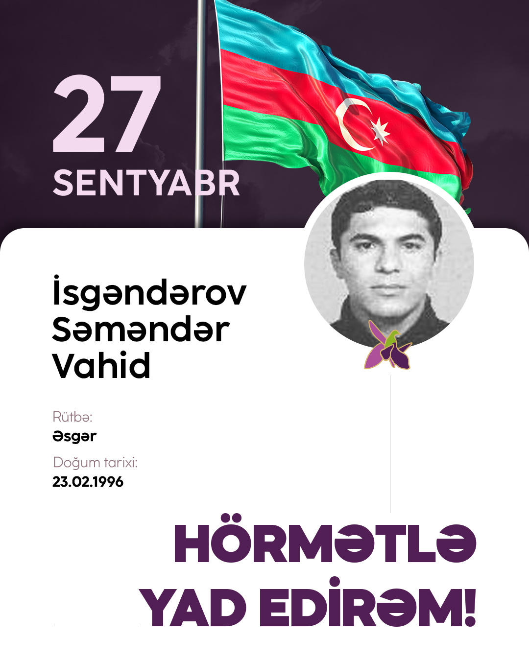 İsgəndərov Səməndər Vahid