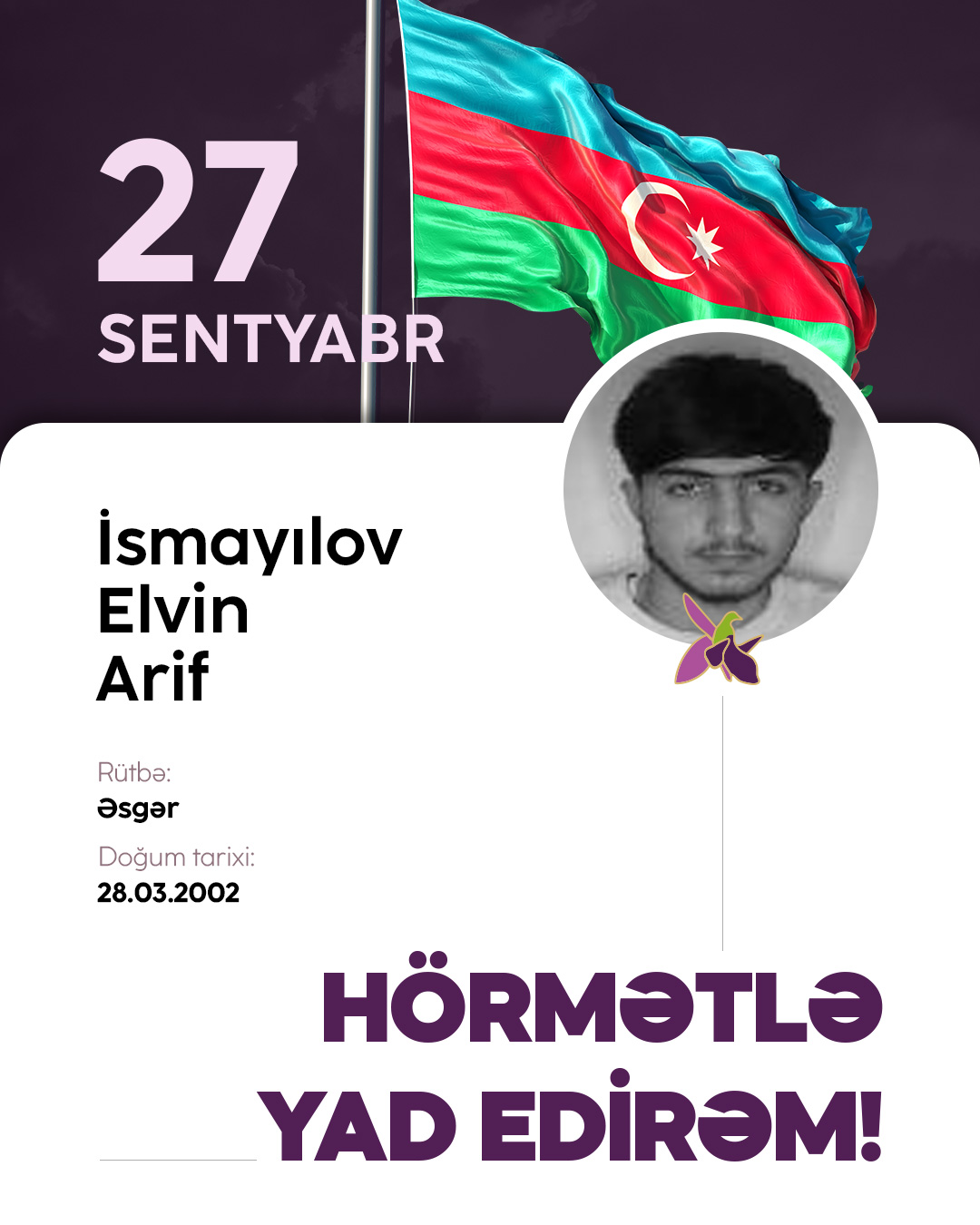İsmayılov Elvin Arif
