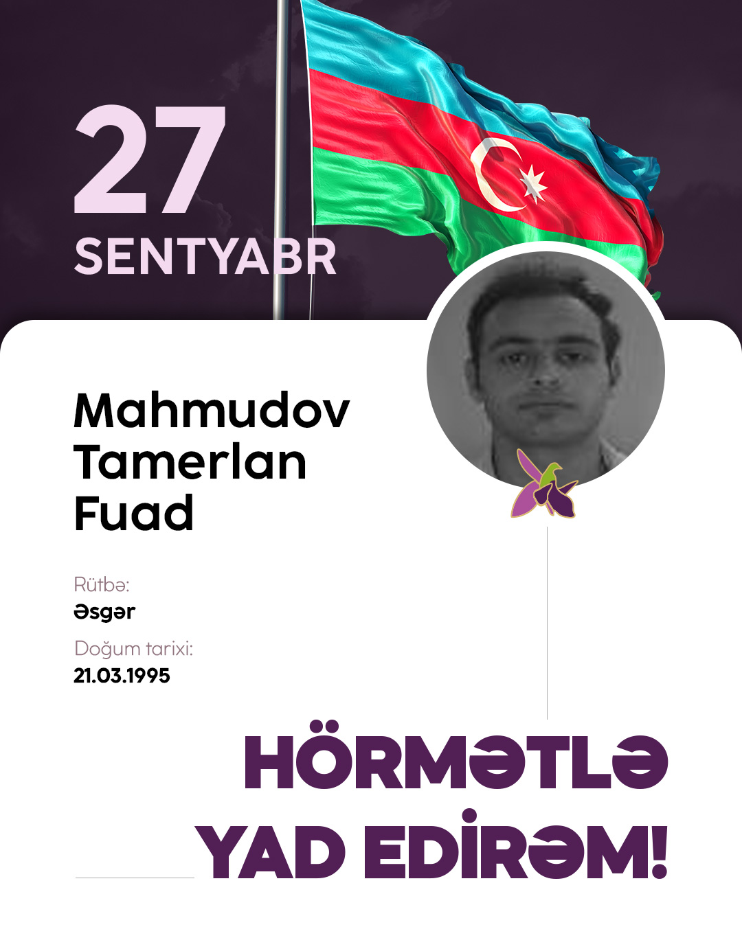 Mahmudov Tamerlan Fuad