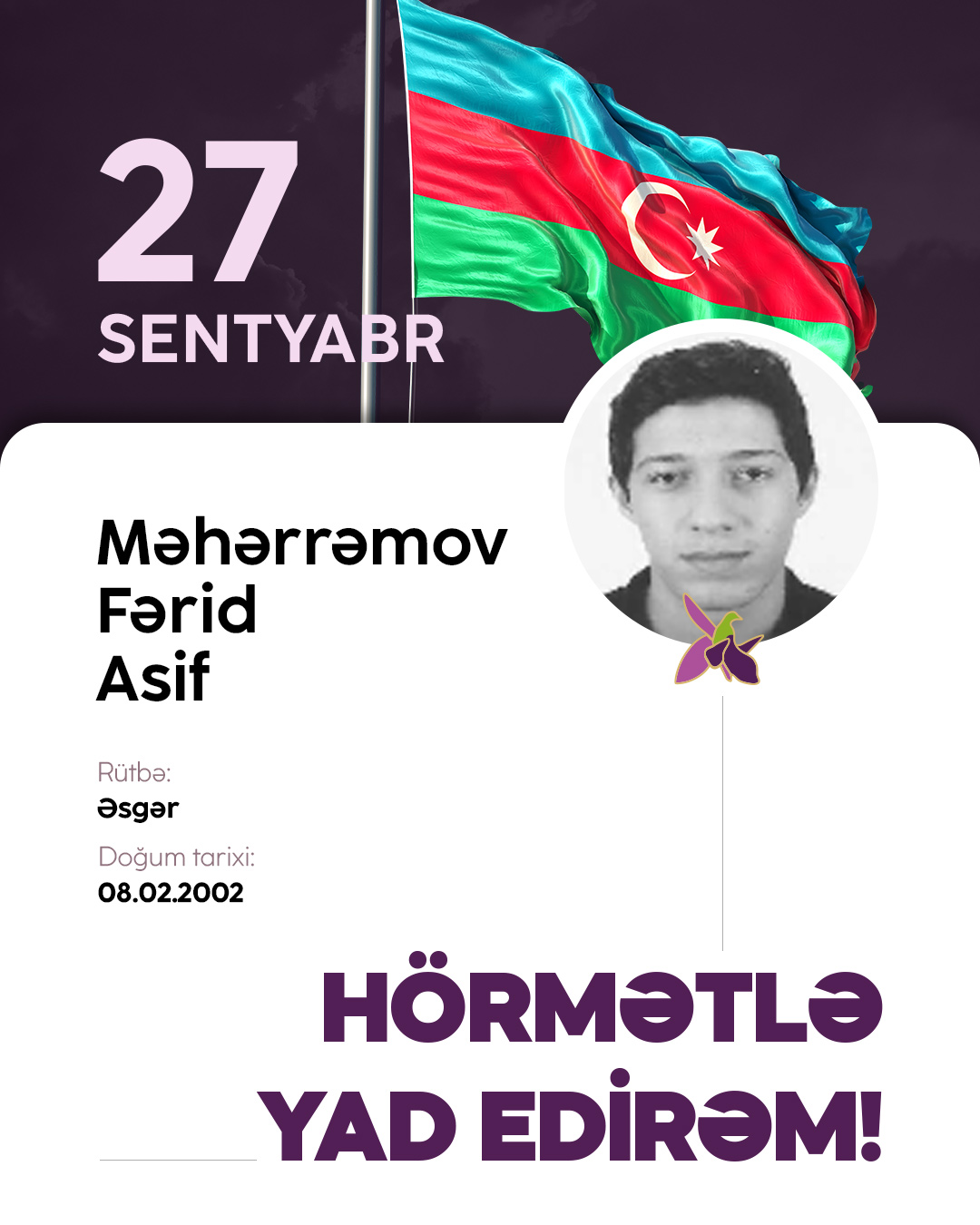 Məhərrəmov Fərid Asif