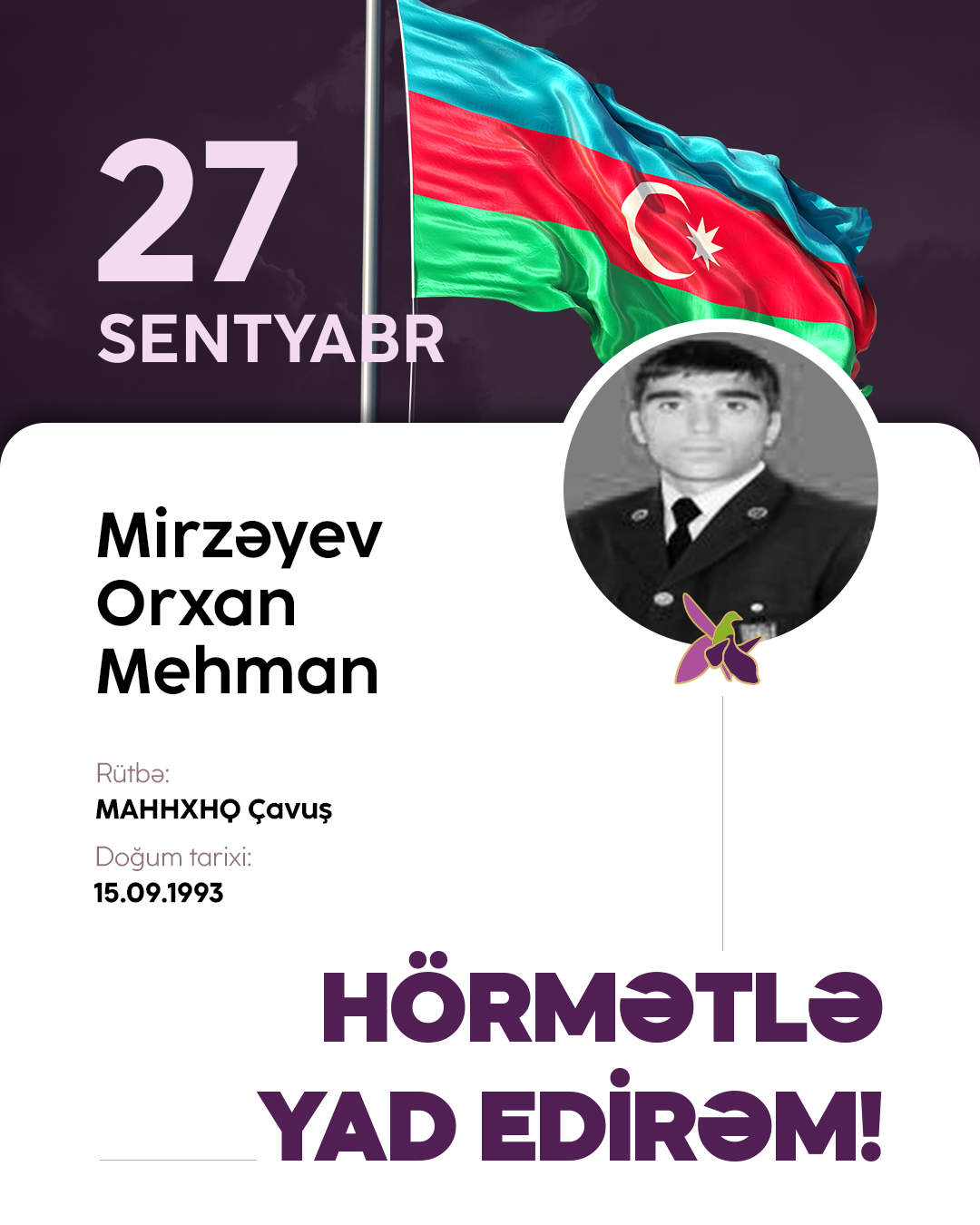 Mirzəyev Orxan Mehman