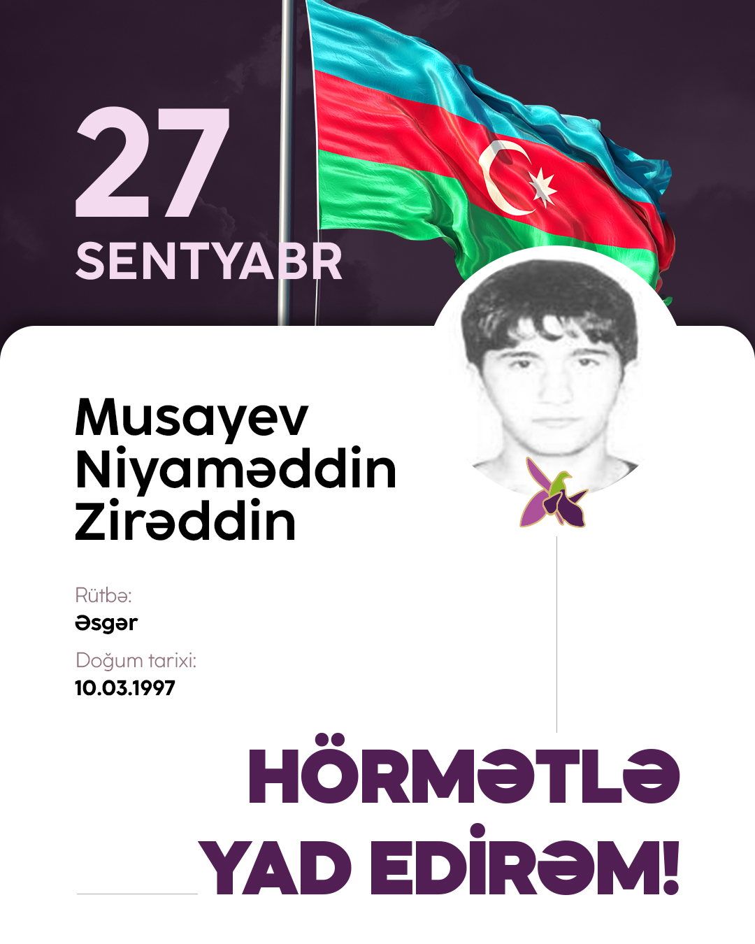 Musayev Niyaməddin Zirəddin
