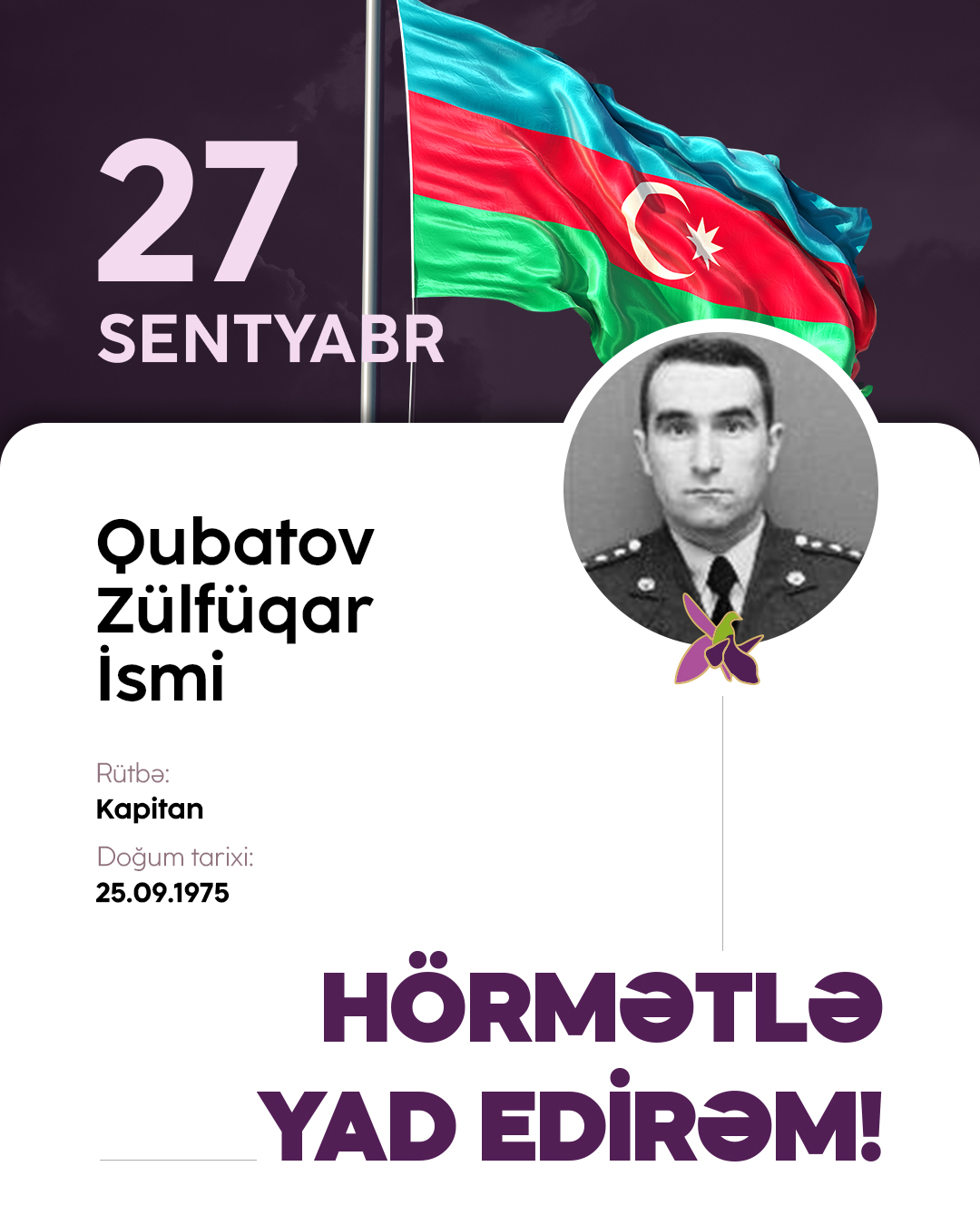 Qubatov Zülfüqar İsmi