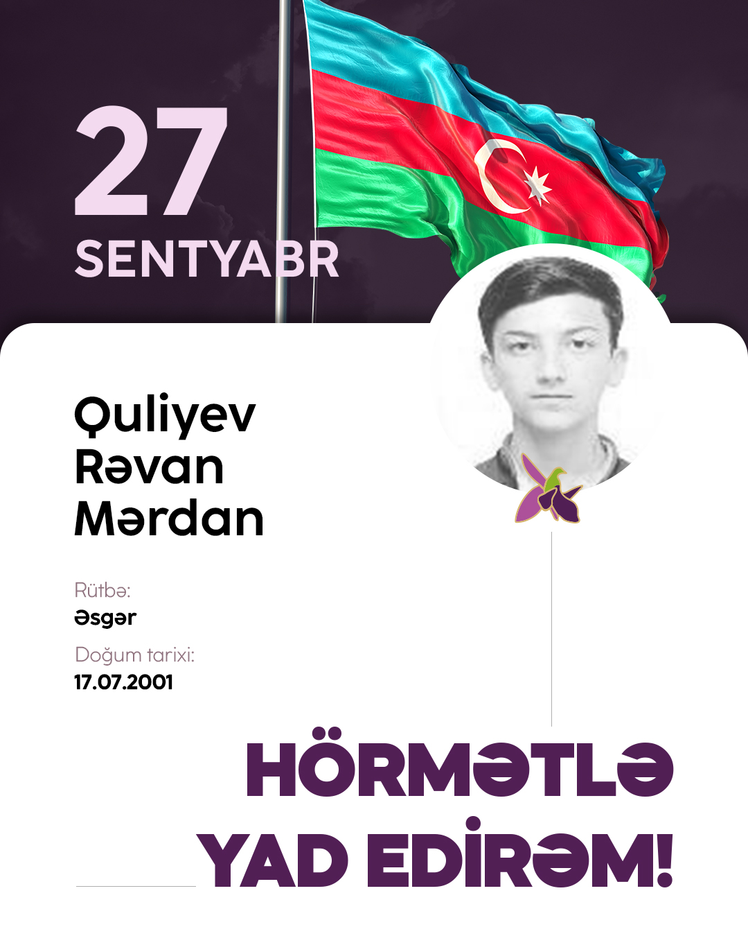 Quliyev Rəvan Mərdan
