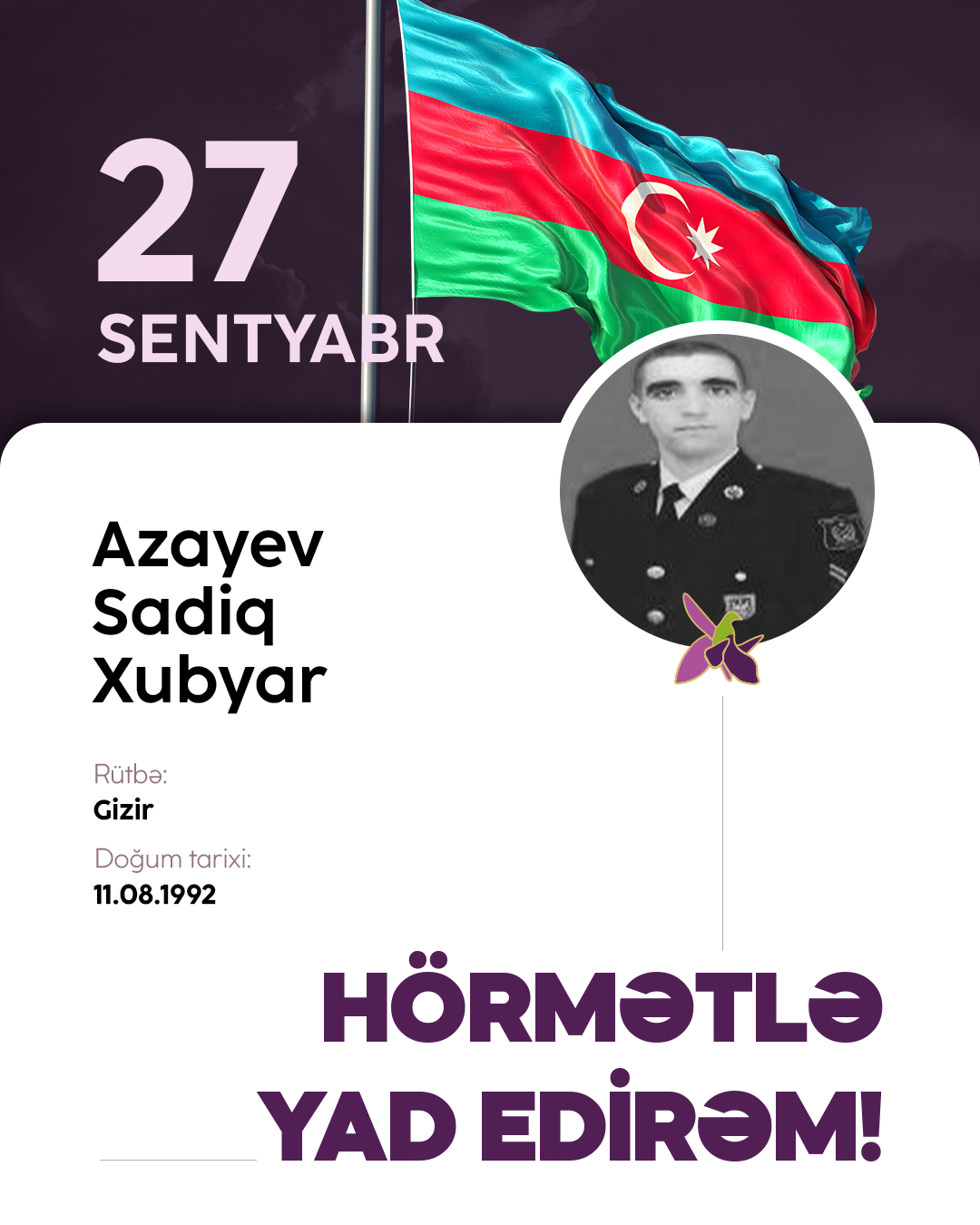 Azayev Sadiq Xubyar