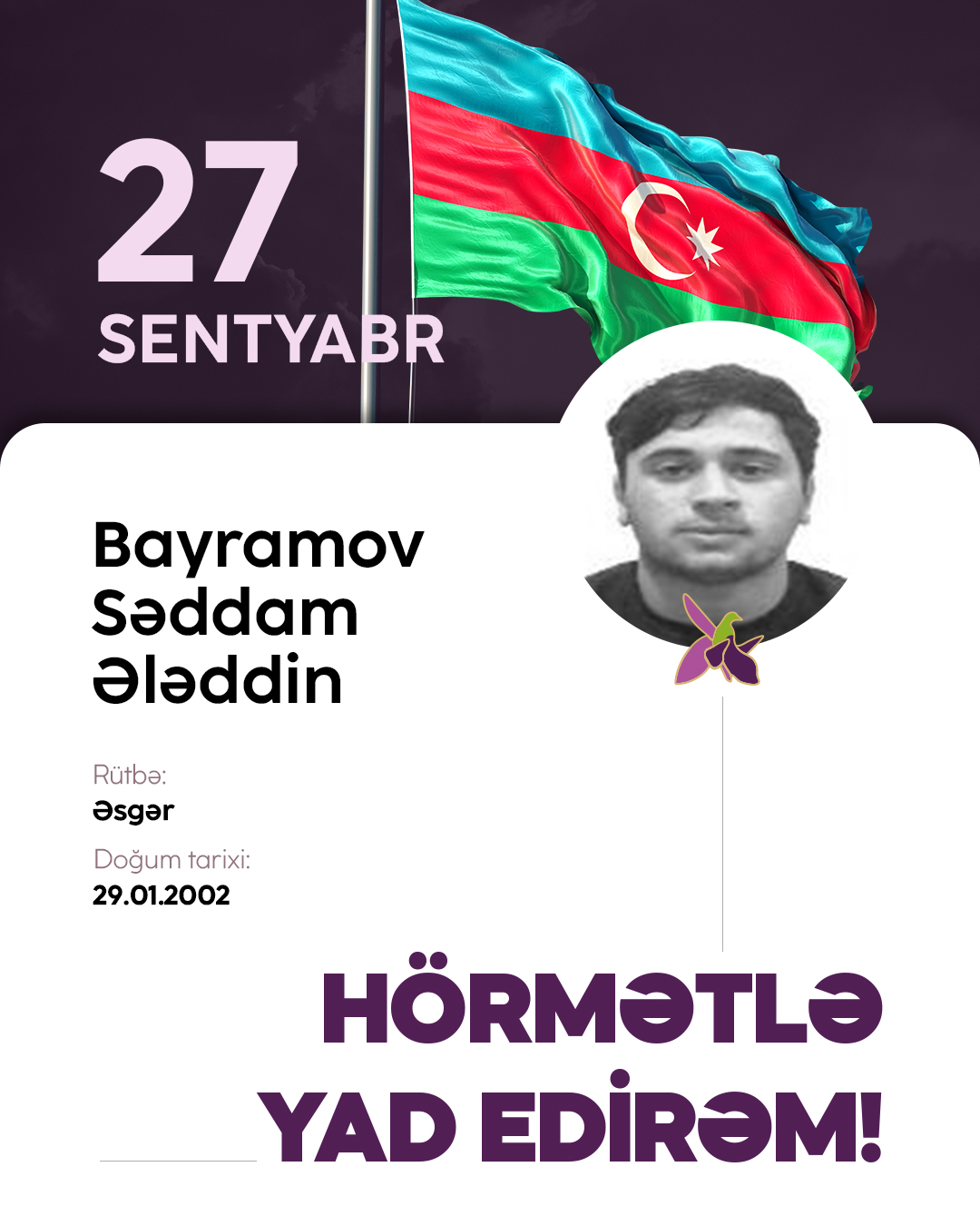 Bayramov Səddam Ələddin