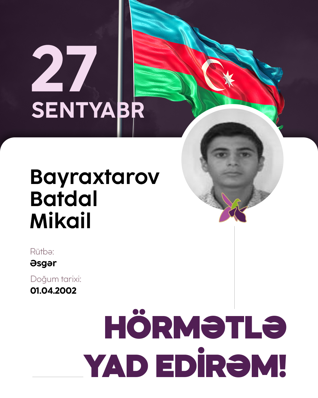 Bayraxtarov Batdal Mikail