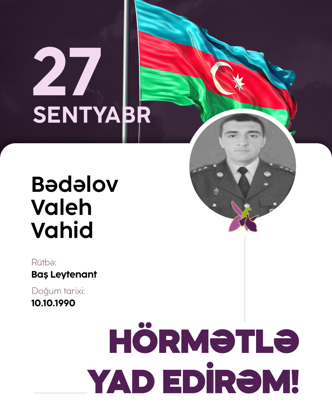 Bədəlov Valeh Vahid