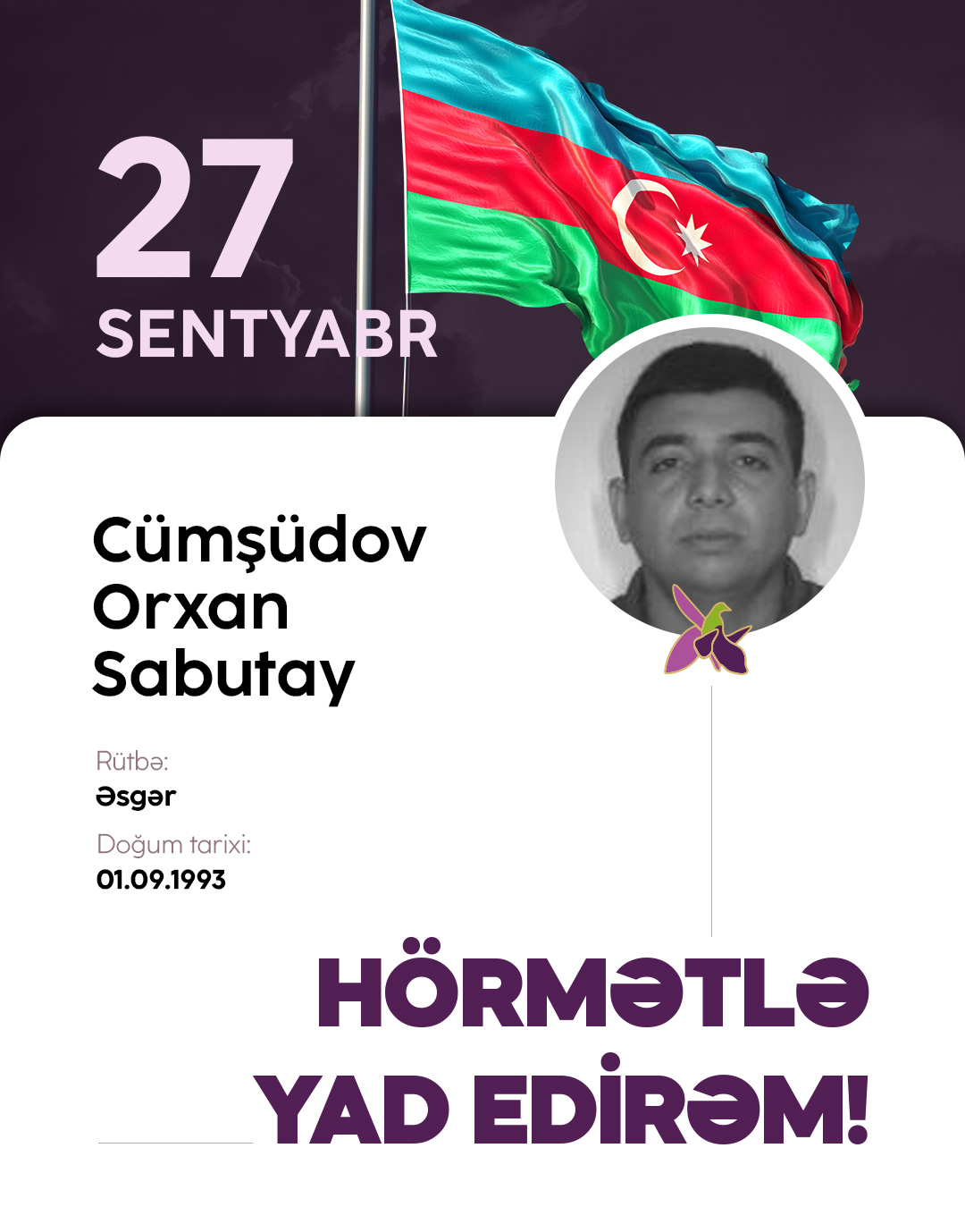 Cümşüdov Orxan Sabutay