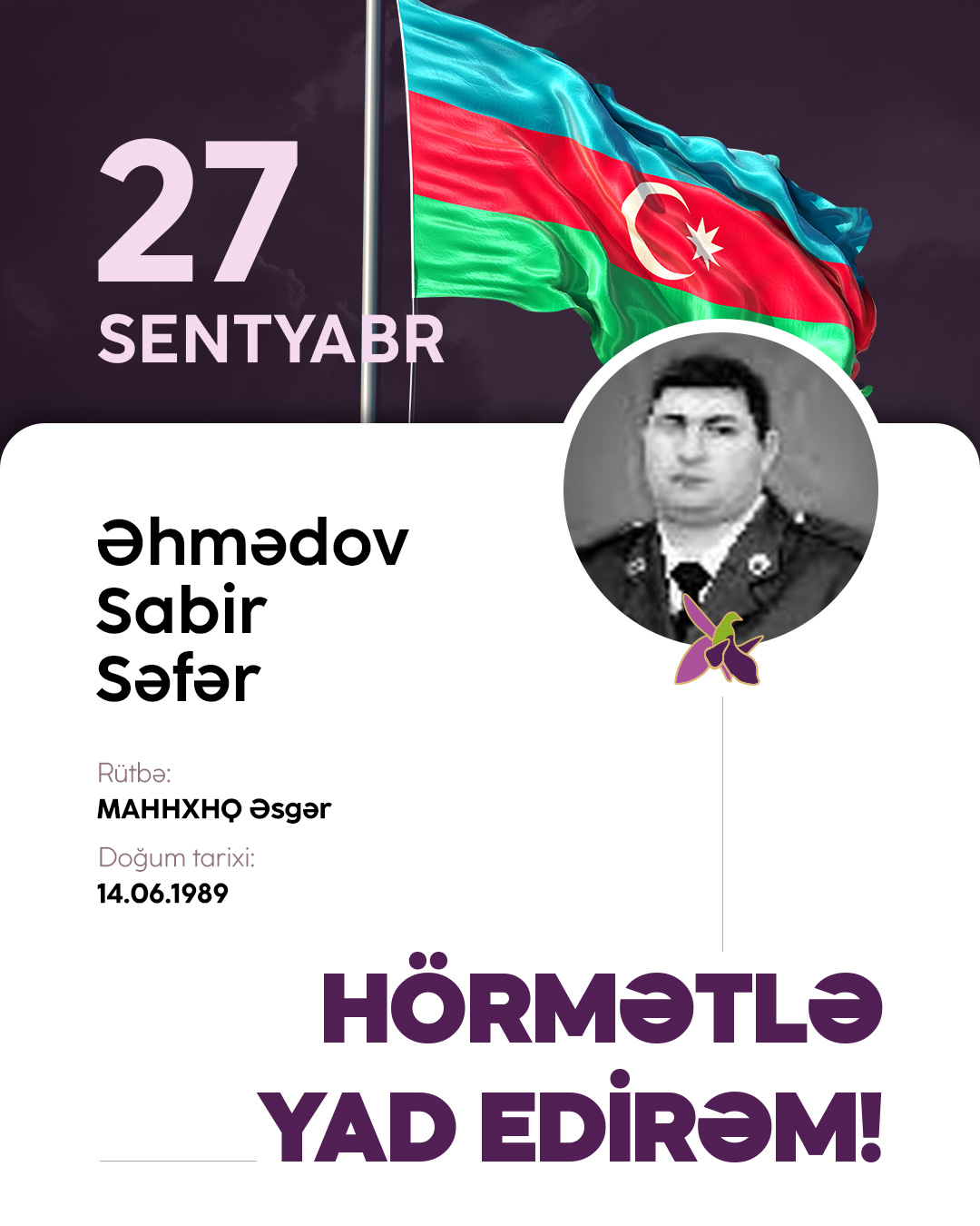 Əhmədov Sabir Səfər