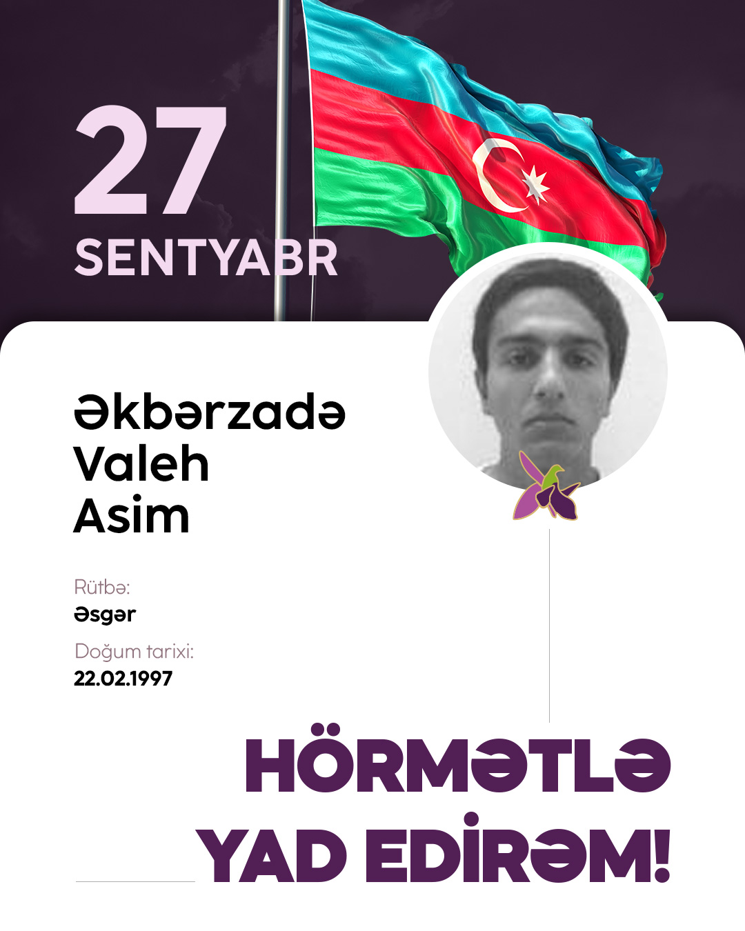 Əkbərzadə Valeh Asim