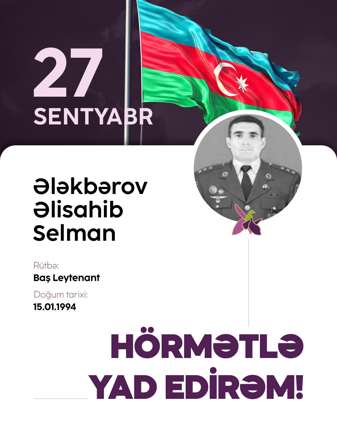 Ələkbərov Əlisahib Selman
