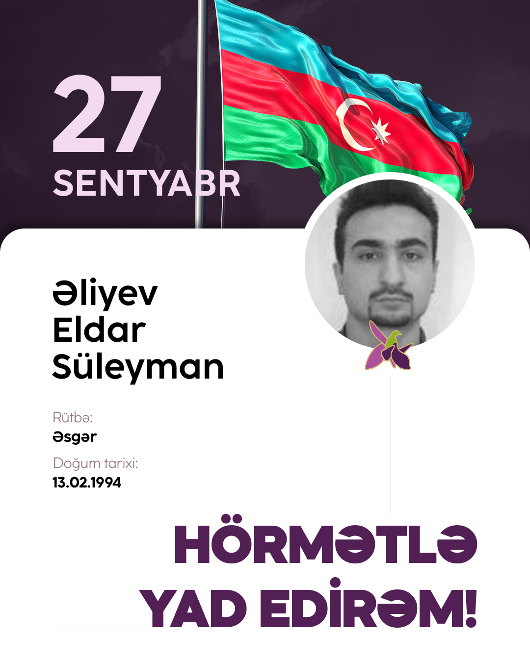 Əliyev Eldar Süleyman