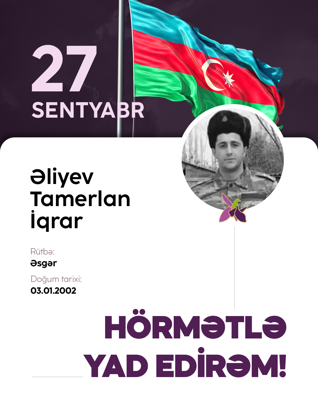 Əliyev Tamerlan İqrar