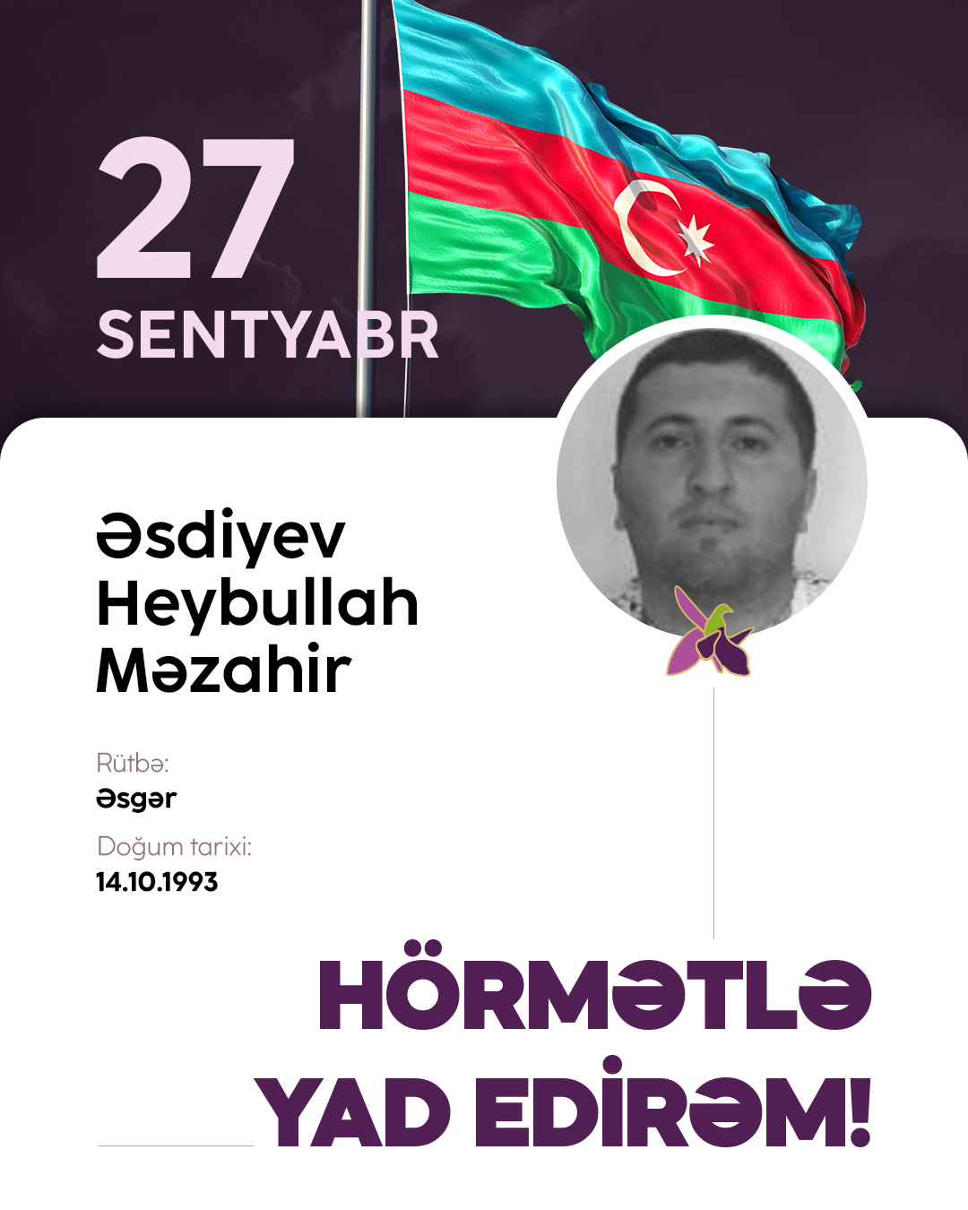 Əsdiyev Heybullah Məzahir