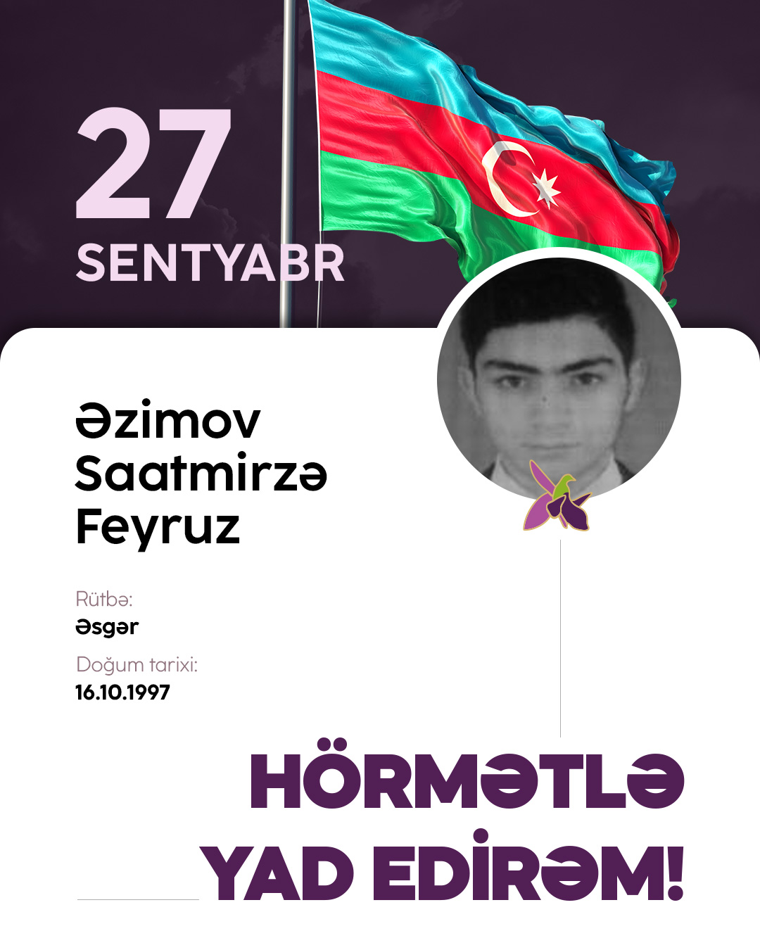Əzimov Saatmirzə Feyruz