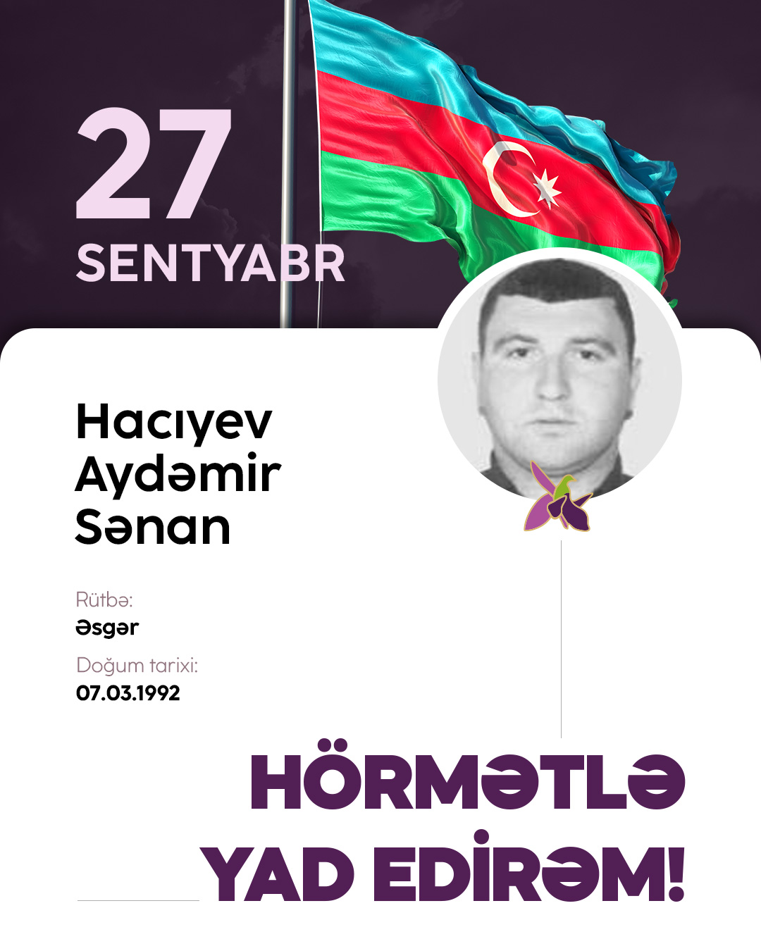 Hacıyev Aydəmir Sənan